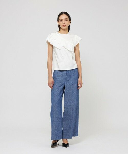 EPOCA / エポカ その他パンツ | 【VERY NaVY2025年6月号掲載】リネンコットンデニム ワイドパンツ | 詳細5