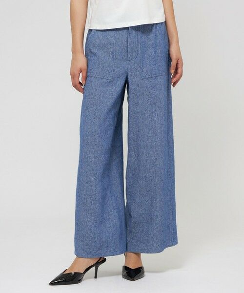 EPOCA / エポカ その他パンツ | 【VERY NaVY2025年6月号掲載】リネンコットンデニム ワイドパンツ | 詳細13