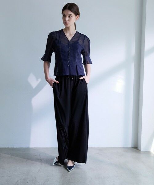 EPOCA / エポカ その他パンツ | トリアセテートジャージー イージーギャザーワイドパンツ | 詳細1