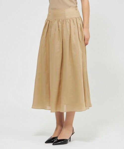 EPOCA / エポカ ロング・マキシ丈スカート | 【VERY NaVY2025年6月号掲載】麻ツイル ギャザーフレアスカート | 詳細6