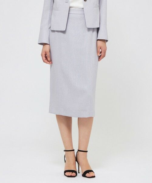 EPOCA / エポカ ロング・マキシ丈スカート | スラブストレッチ タイトスカート(パープル7)