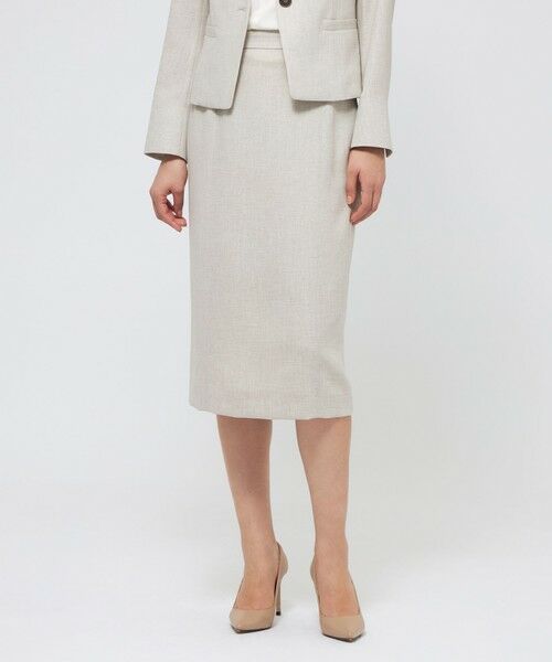 EPOCA / エポカ ロング・マキシ丈スカート | スラブストレッチ タイトスカート(ベージュ1)