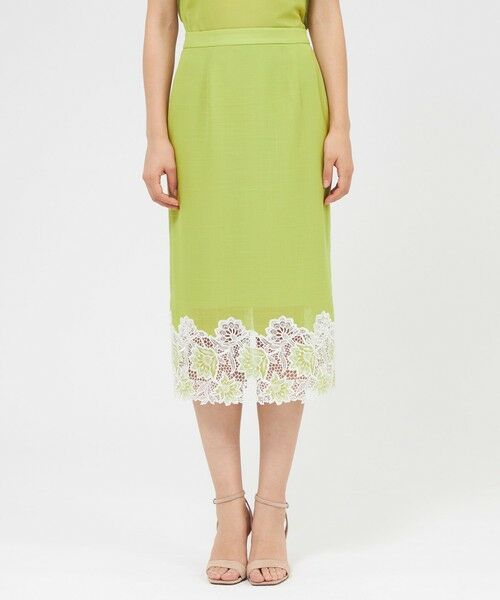 EPOCA / エポカ ロング・マキシ丈スカート | バイカラーエンブロイダリー タイトスカート | 詳細3