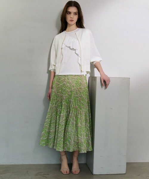 EPOCA / エポカ ロング・マキシ丈スカート | フィオーレシアーオーガンジー アコーディオンプリーツスカート | 詳細1