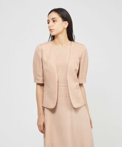 ノーカラージャケット（条件：ピンク系、新入荷）| ファッション