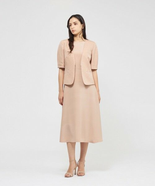 EPOCA / エポカ ノーカラージャケット | 【EPOCA DI BASE】 シルクツムギジャカード ノーカラージャケット 《WEB&一部店舗限定》 | 詳細2