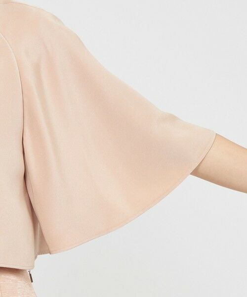EPOCA / エポカ ノーカラージャケット | 【EPOCA DI BASE】 シルクダブルクレープ ボレロジャケット 《WEB＆一部店舗限定》 | 詳細6