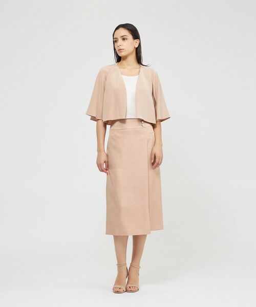 EPOCA / エポカ ノーカラージャケット | 【EPOCA DI BASE】 シルクダブルクレープ ボレロジャケット 《WEB＆一部店舗限定》 | 詳細2