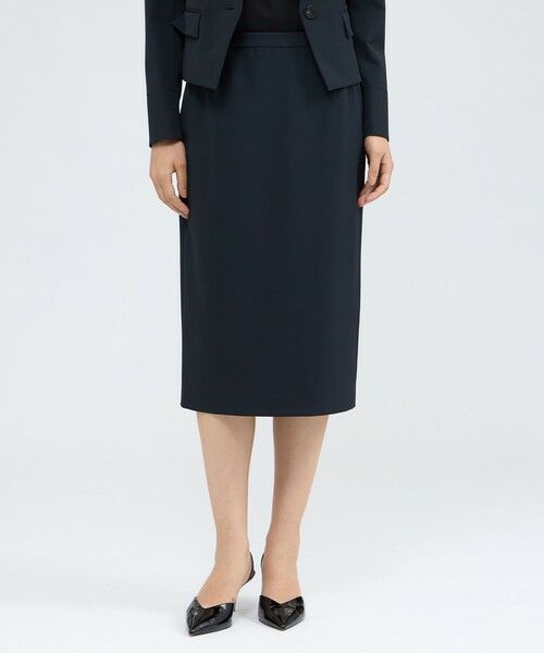 EPOCA / エポカ ロング・マキシ丈スカート | クリーンストレッチ タイトスカート(ネイビー2)
