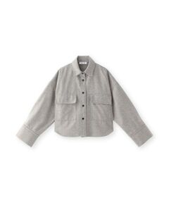 EPOCA / エポカ ノーカラージャケット | 【SACRA】フランネルジャケット《WEB＆EPOCA THE SHOP店舗限定》