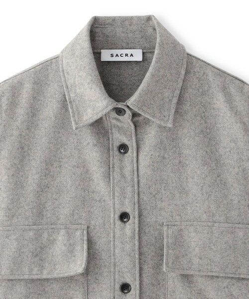 EPOCA / エポカ ノーカラージャケット | 【SACRA】フランネルジャケット《WEB＆EPOCA THE SHOP店舗限定》 | 詳細2