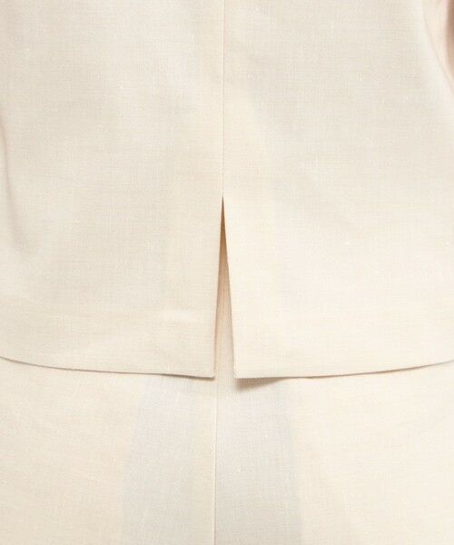EPOCA / エポカ ノーカラージャケット | リネンブレンド ジレトップス | 詳細10