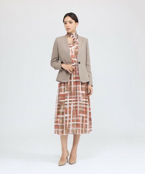 EPOCA / エポカ ロング・マキシ丈ワンピース | ジオメトリックプリント カシュクールワンピース | 詳細4