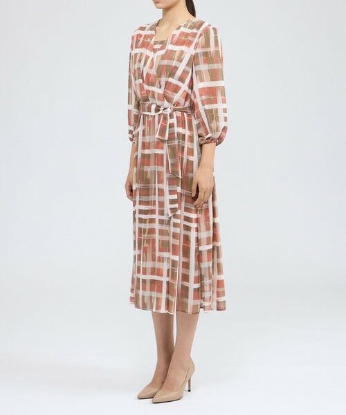 EPOCA / エポカ ロング・マキシ丈ワンピース | ジオメトリックプリント カシュクールワンピース | 詳細6