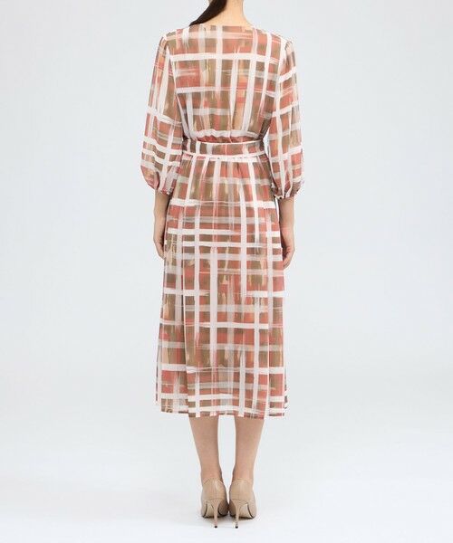 EPOCA / エポカ ロング・マキシ丈ワンピース | ジオメトリックプリント カシュクールワンピース | 詳細7