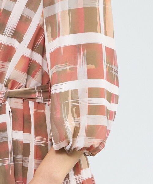 EPOCA / エポカ ロング・マキシ丈ワンピース | ジオメトリックプリント カシュクールワンピース | 詳細8