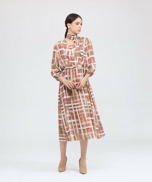 EPOCA / エポカ ロング・マキシ丈ワンピース | ジオメトリックプリント カシュクールワンピース | 詳細2