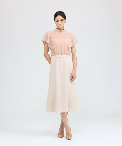 EPOCA / エポカ ロング・マキシ丈ワンピース | シフォンコンビ デザインドレス | 詳細3
