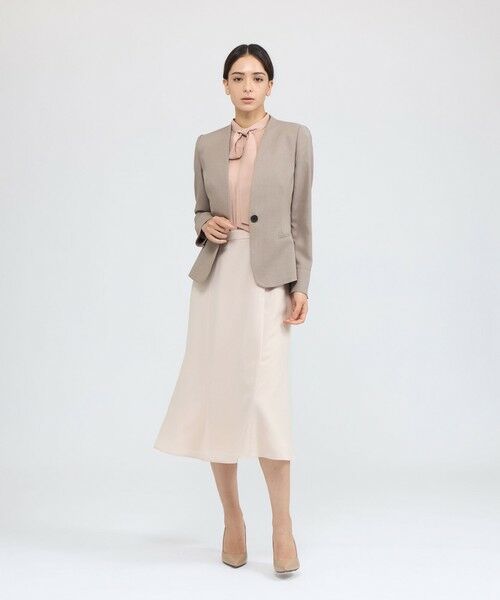 EPOCA / エポカ ロング・マキシ丈ワンピース | シフォンコンビ デザインドレス | 詳細4