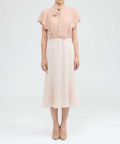 EPOCA / エポカ ロング・マキシ丈ワンピース | シフォンコンビ デザインドレス | 詳細5