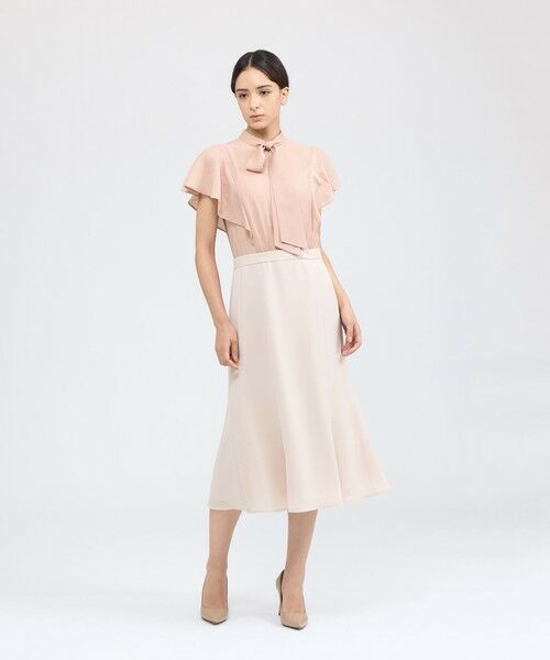 EPOCA / エポカ ロング・マキシ丈ワンピース | シフォンコンビ デザインドレス | 詳細2