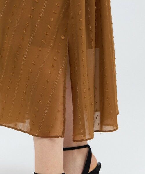 EPOCA / エポカ ロング・マキシ丈ワンピース | ラメストライプジャカード フレアマキシドレス | 詳細11