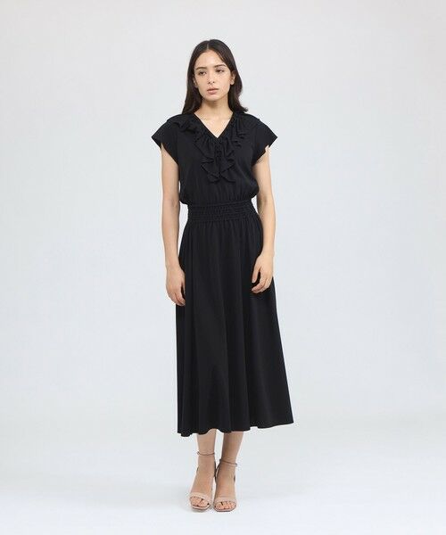 EPOCA / エポカ ロング・マキシ丈ワンピース | ドレープジャージー フレアドレス | 詳細1