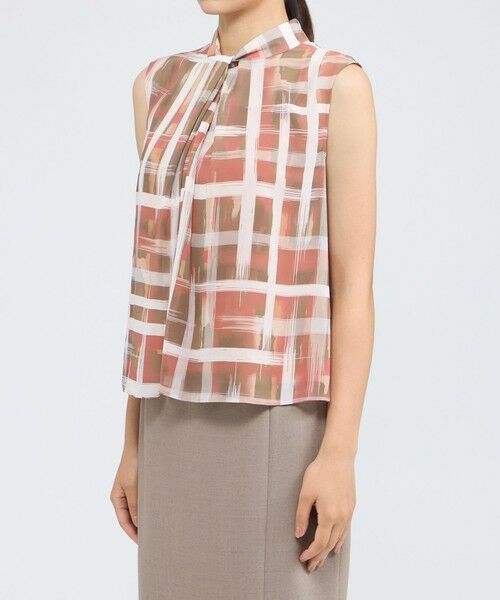 EPOCA / エポカ シャツ・ブラウス | ジオメトリックプリント スタンドカラーブラウス | 詳細6