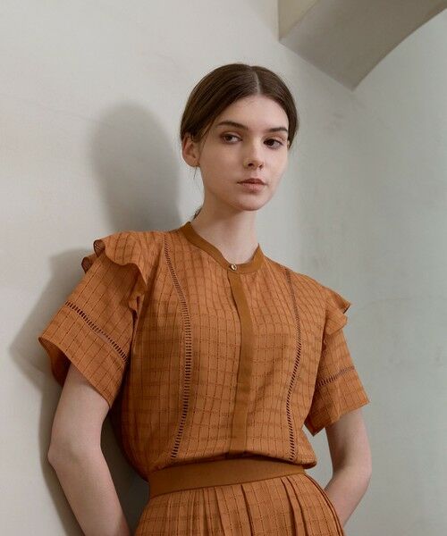 EPOCA / エポカ シャツ・ブラウス | カラミレース フリルブラウス | 詳細1