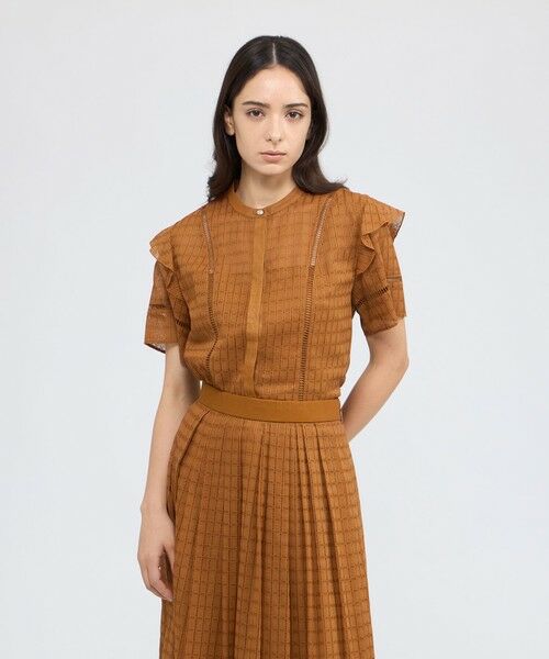 EPOCA / エポカ シャツ・ブラウス | カラミレース フリルブラウス | 詳細13