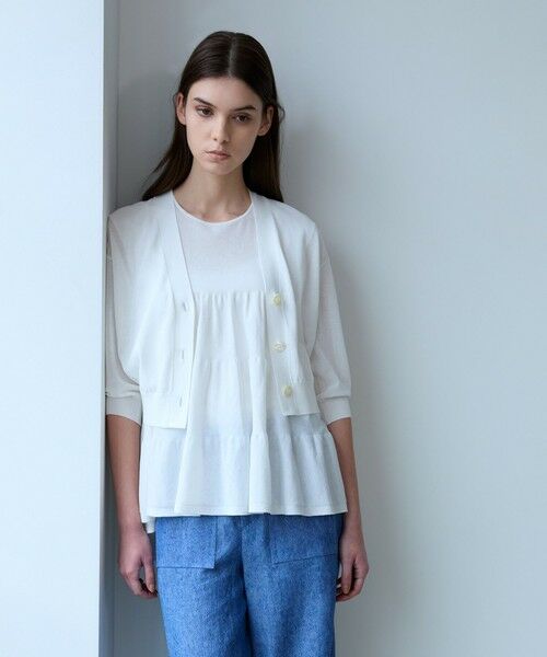 EPOCA / エポカ ニット・セーター | コットンファイン ショートニットカーディガン | 詳細1