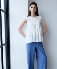 EPOCA / エポカ ニット・セーター | コットンファイン ノースリーブニットプルオーバー