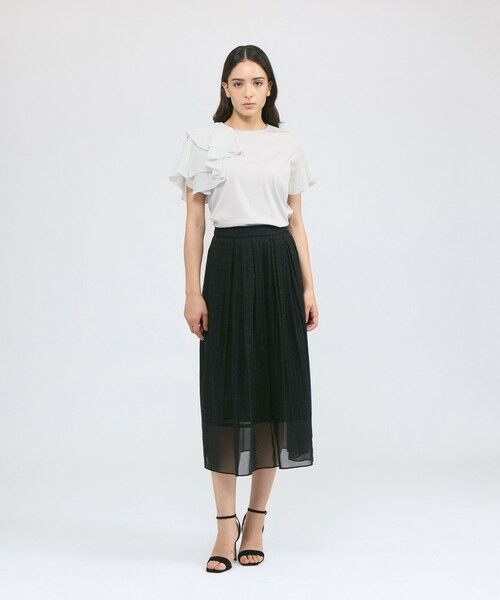 エポカカットソー未使用 セール】 タフタコンビジャージー デザインカットソー