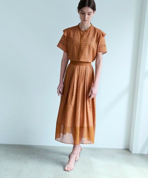 EPOCA / エポカ ロング・マキシ丈スカート | カラミレース フレアスカート | 詳細1