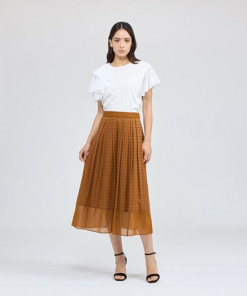 EPOCA / エポカ ロング・マキシ丈スカート | カラミレース フレアスカート | 詳細5