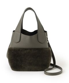 EPOCA / エポカ メッセンジャーバッグ・ウエストポーチ | 【RIPANI】ムートンコンビバケツバッグ《WEB＆EPOCA THE SHOP店舗限定》