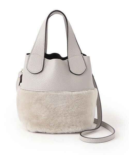 EPOCA/エポカ 【RIPANI】ムートンコンビバケツバッグ《WEB&EPOCA THE SHOP店舗限定》 グレー4 - EPOCA/エポカ 【RIPANI】ムートンコンビバケツバッグ《WEB&EPOCA THE SHOP店舗限定》 グレー4 -