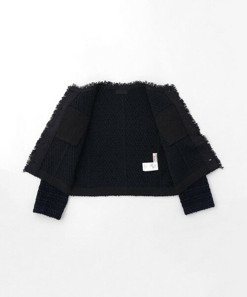 EPOCA / エポカ ノーカラージャケット | 【COOHEM】ベーシックツイードベルベットジャケット《WEB＆EPOCA THE SHOP店舗限定》 | 詳細8