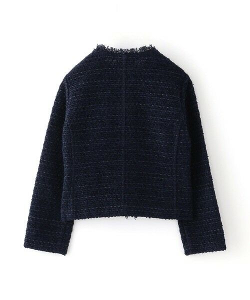 EPOCA / エポカ ノーカラージャケット | 【COOHEM】ベーシックツイードベルベットジャケット《WEB＆EPOCA THE SHOP店舗限定》 | 詳細1