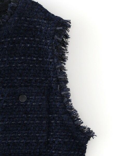 EPOCA / エポカ ノーカラージャケット | 【COOHEM】ベーシックツイードベルベットジレ《WEB＆EPOCA THE SHOP店舗限定》 | 詳細3