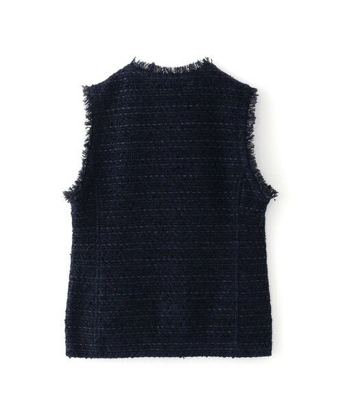 EPOCA / エポカ ノーカラージャケット | 【COOHEM】ベーシックツイードベルベットジレ《WEB＆EPOCA THE SHOP店舗限定》 | 詳細1