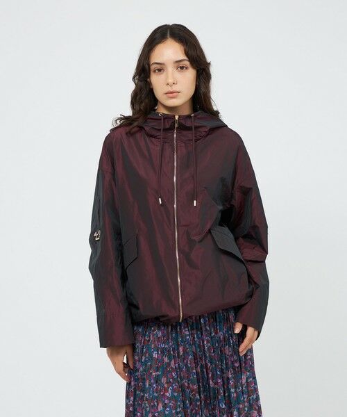 EPOCA / エポカ ノーカラージャケット | ライトメモリータフタ ライトブルゾン | 詳細4