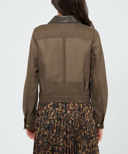 EPOCA / エポカ ノーカラージャケット | カラミメッシュ シアーブルゾン | 詳細8