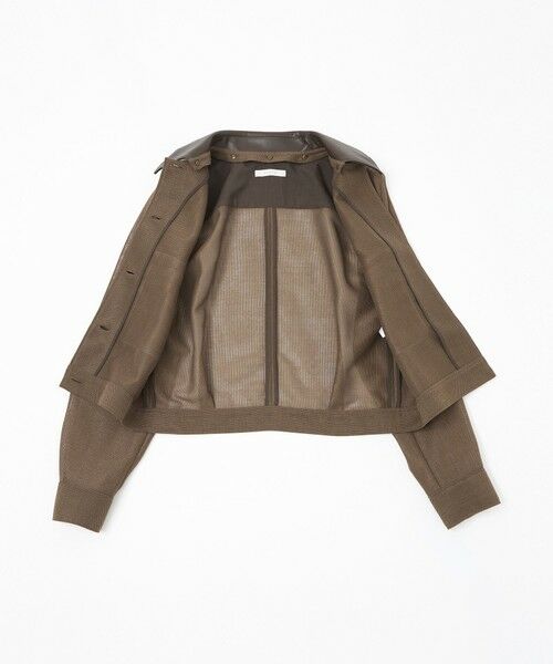 EPOCA / エポカ ノーカラージャケット | カラミメッシュ シアーブルゾン | 詳細14