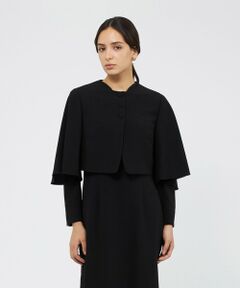 EPOCA / エポカ ノーカラージャケット | コンパクトダブルクロス ボレロ