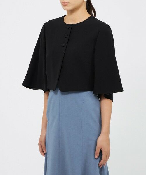 EPOCA / エポカ ノーカラージャケット | コンパクトダブルクロス ボレロ | 詳細4
