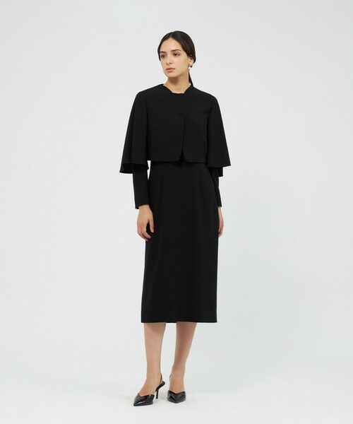 EPOCA / エポカ ノーカラージャケット | コンパクトダブルクロス ボレロ | 詳細1