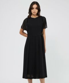 EPOCA / エポカ ロング・マキシ丈ワンピース | ウールボイル プリーツドレス