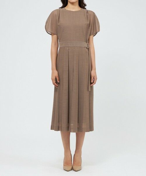 EPOCA / エポカ ロング・マキシ丈ワンピース | ウールボイル プリーツドレス | 詳細3