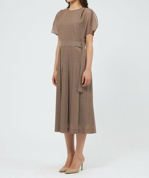 EPOCA / エポカ ロング・マキシ丈ワンピース | ウールボイル プリーツドレス | 詳細4